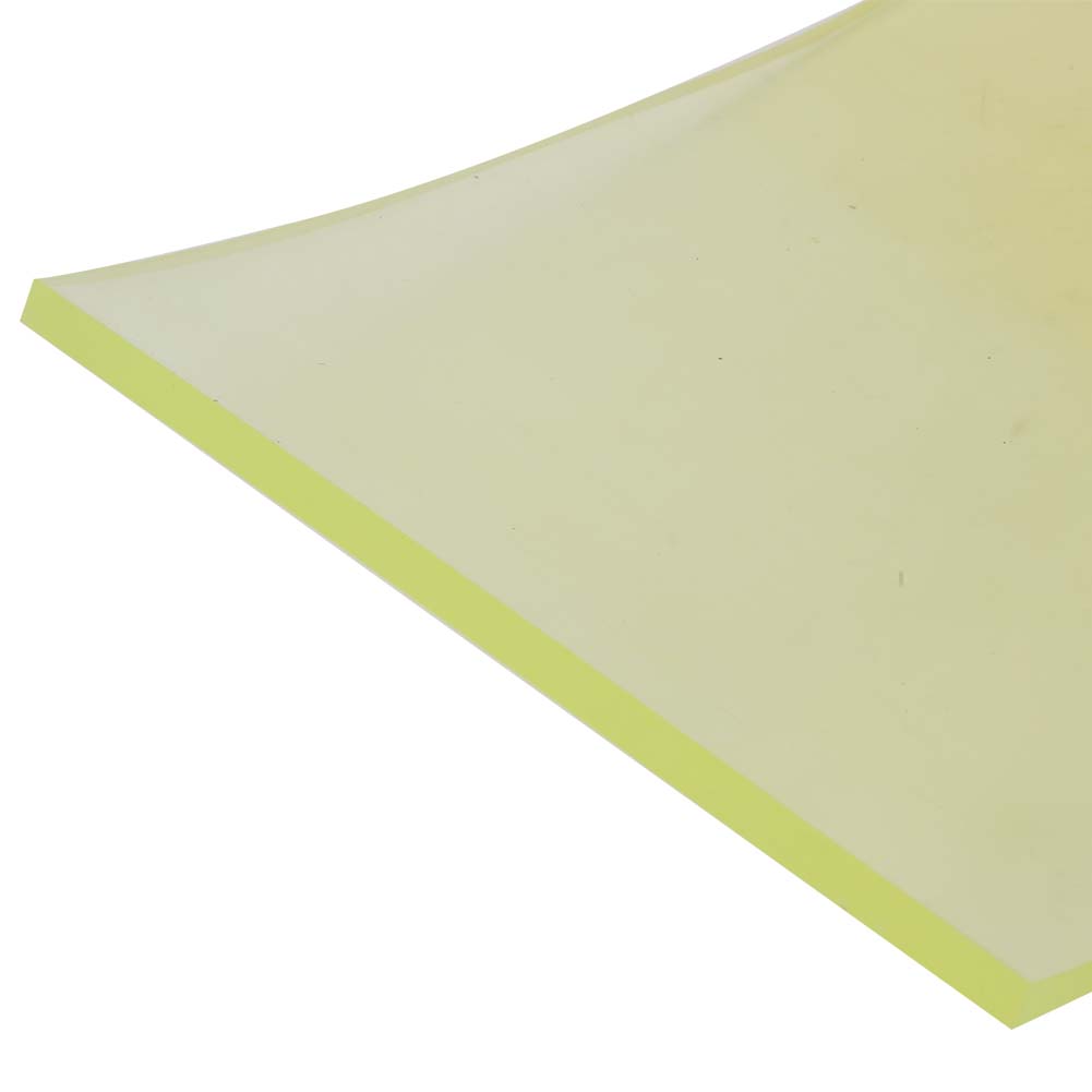 High Quality Polyurethane Sorbothane Sheet Rubber Chemical Resistance Yellow (4*200*500mm)