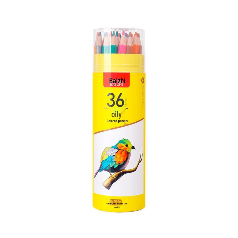 Baizhi 72-Color Water-Soluble Colored Pencils & Brush Set for Drawing, Painting, and Kindergarten Art Supplies