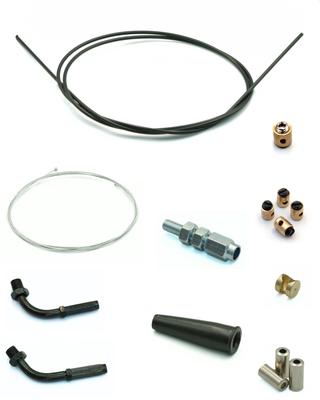 NONINA Throttle Accelerator and Outer Cable Set DIY Repair Kit for Motorcycles Cable, Cable, (2m) -