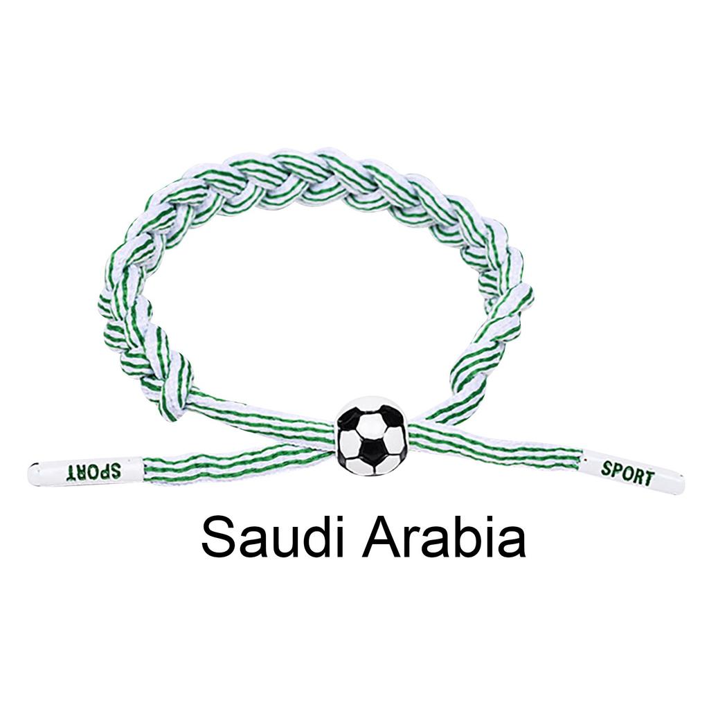 Football Team Fan Support Identification Woven Bracelet