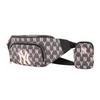 New MLB Monogram Collection Polyester Combo Bag, Shoulder Bag, Crossbody Bag, Fanny Pack Regular Unisex Dirty Pink Print 32BGCA011-50L