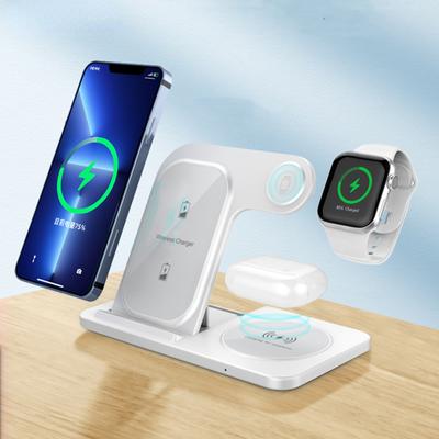 Bezprzewodowa ładowarka 3 w 1 do iPhone'a 14 13 12 11 8 X XS XR Apple Watch 8 7 Airpods Pro szybka podstawka ładująca do Samsung S22 S21