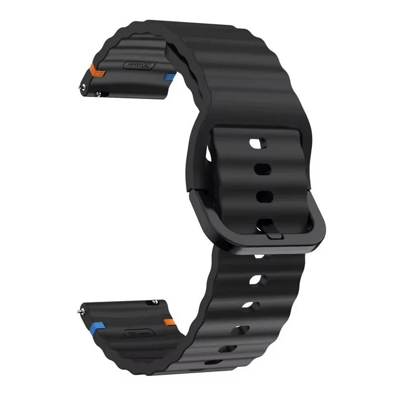 22mm 20mm Silikonarmband für Samsung Galaxy Watch 7 6 5 4 44mm 40mm 6 Classic Active 2 Sportarmband für Huawei Gt Uhrenarmband