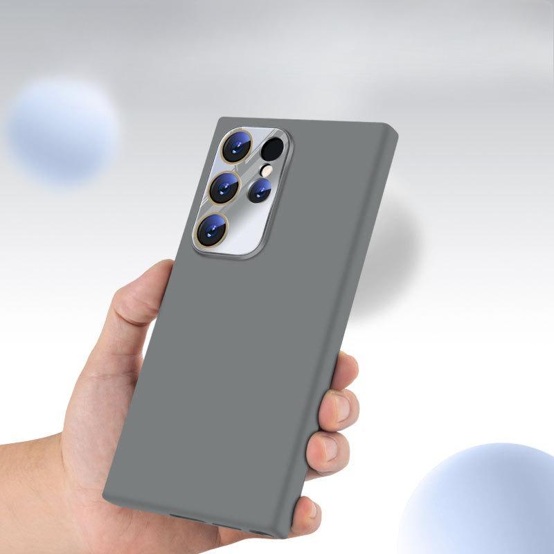 Suitable for Samsung S25 Ultra Skin Feeling Mobile Phone Case S24 Crystal Lens Film A16 Liquid S23 Silicone Soft Shell A55