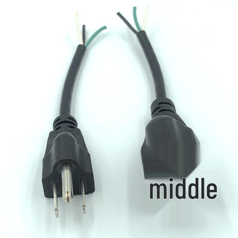 Type C14 to NEMA 5-15R US Standard Three-Pin Female Connector Extension Cord 10A/13A/15A