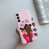 Cover Case For Samsung A34 5G Phone Shell On Samsung Galaxy A54 5G Back Cover Girl Silicone Soft Casing Shockproof Bumper Fundas