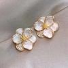 Elegante florale Ohrstecker für Damen - Schicker Zinklegierung mit Edelstahlstiften, Perfekt für Alltag und Date-Night-Wear