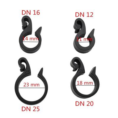 30 Pcs Garden Pipe Hook Connection Fastening Clips DN12 DN16 DN20 DN25 Pipe Tightening Buckle Irrigation Water Tube Fixing Clips