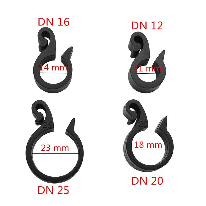 

30 Pcs Garden Pipe Hook Connection Fastening Clips DN12 DN16 DN20 DN25 Pipe Tightening Buckle Irrigation Water Tube Fixing Clips DN12