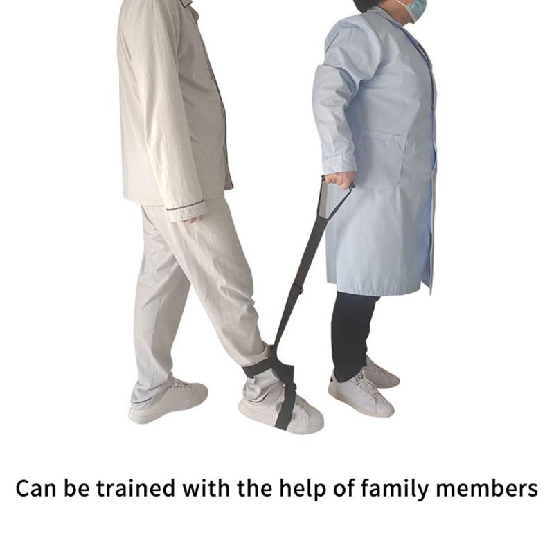 Black PP Webbing Leg Lifting Belt Multi Use Leg Lift Strap Disabled Accessories Wear Resist Leg Train Strap Health Care Braces