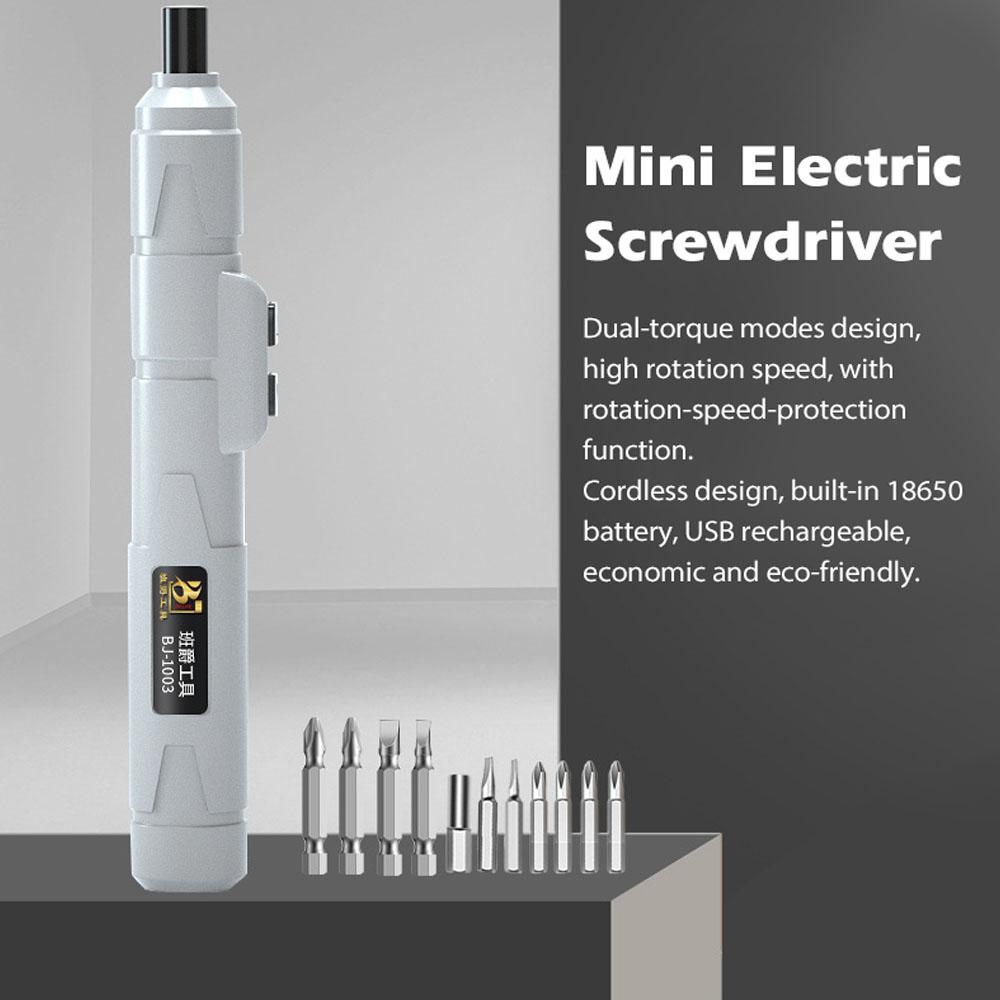 Cordless USB Rechargeable Electric Screwdriver Mini Power Tool Multifunction Screw Driver for Repairing Clock