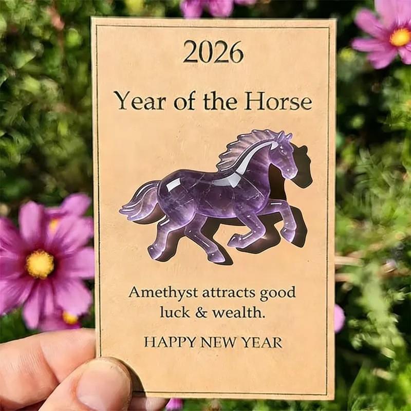 

Crystal Horse Figurine Lucky Clear Crystal Horse Year Of The Horse Figure Inspiring For Office Desk Fresh Starts New фіолетовий