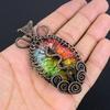 Rainbow Solar Quartz 999 Copper Wire Wrapped Pendant, Handmade Gemstone Pendant Jewelry, Gifts For Wife Brand New Pendant