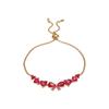 Exquisite Heart & Bow Zircon Bracelet - Fashionable, High-End Hand Jewelry for Women