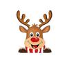 LYKX Christmas Santa Claus Reindeer Car Stickers Waterproof Auto Rear Windshield Window Body Vinyl Decals Decoration Accessories