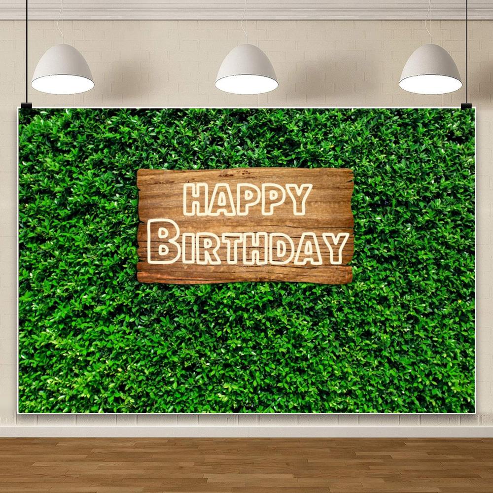 Tropical Green Leaves Backdrop Birthday Baby Shower Green Grass Wall Safari Jungle Wild One Party Wedding Photography Background