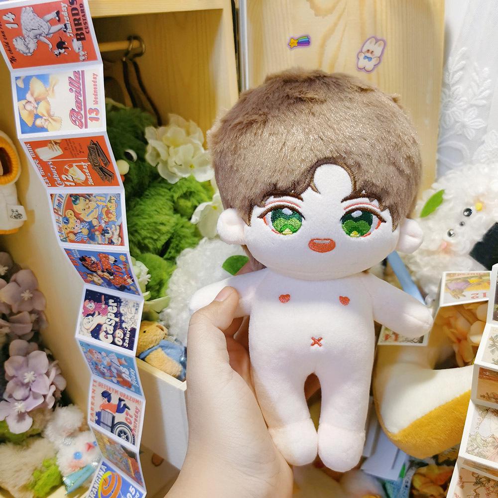 

20cm Frizzy Cotton Plush Doll with Changeable Clothes - Cute Girl Gift See option for details