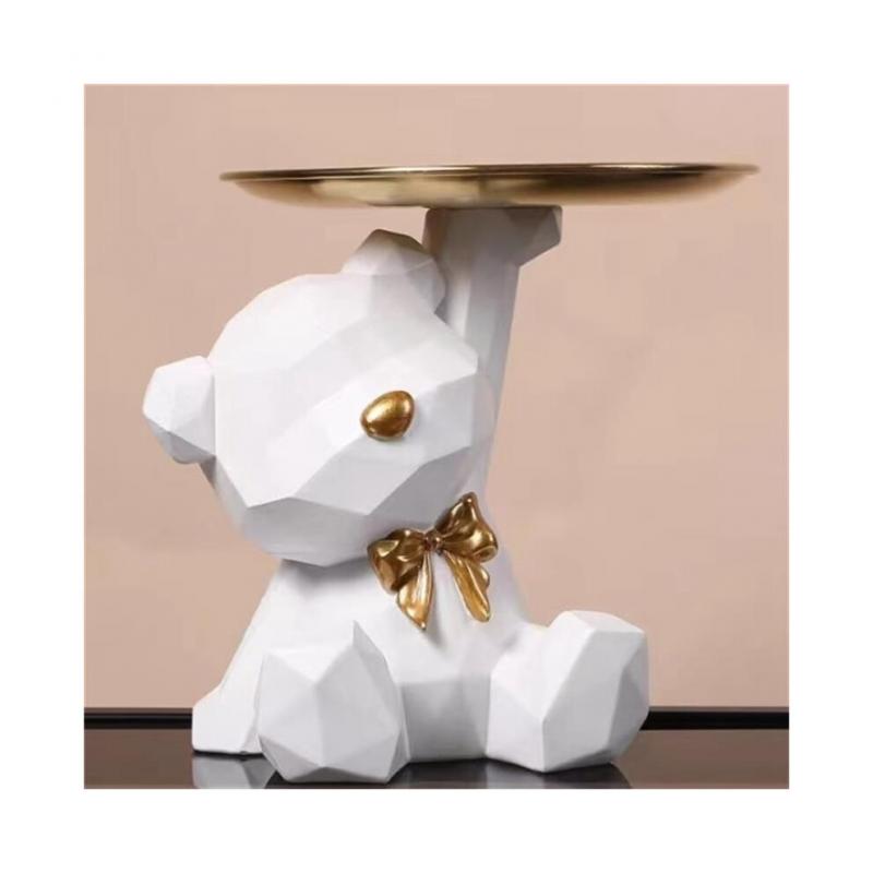 Storage Tray, Storage for Figures, Bear Figure with Storage Tray