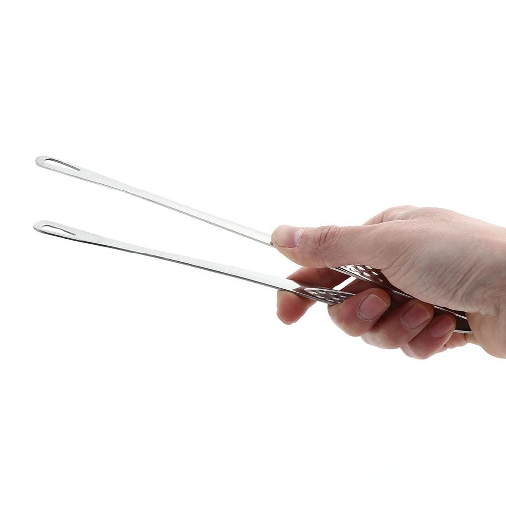 Kitchen Slim Cooking Tweezers 28cm Stainless Steel Strawberry Pasta Tongs