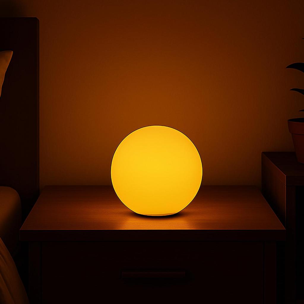 LED Ball Light: 5-Inch Rechargeable Orb Lamp - 16 Colour Changing Mood Light With Remote - IP68 Waterproof Decorative Lamp for Kids Party Pool