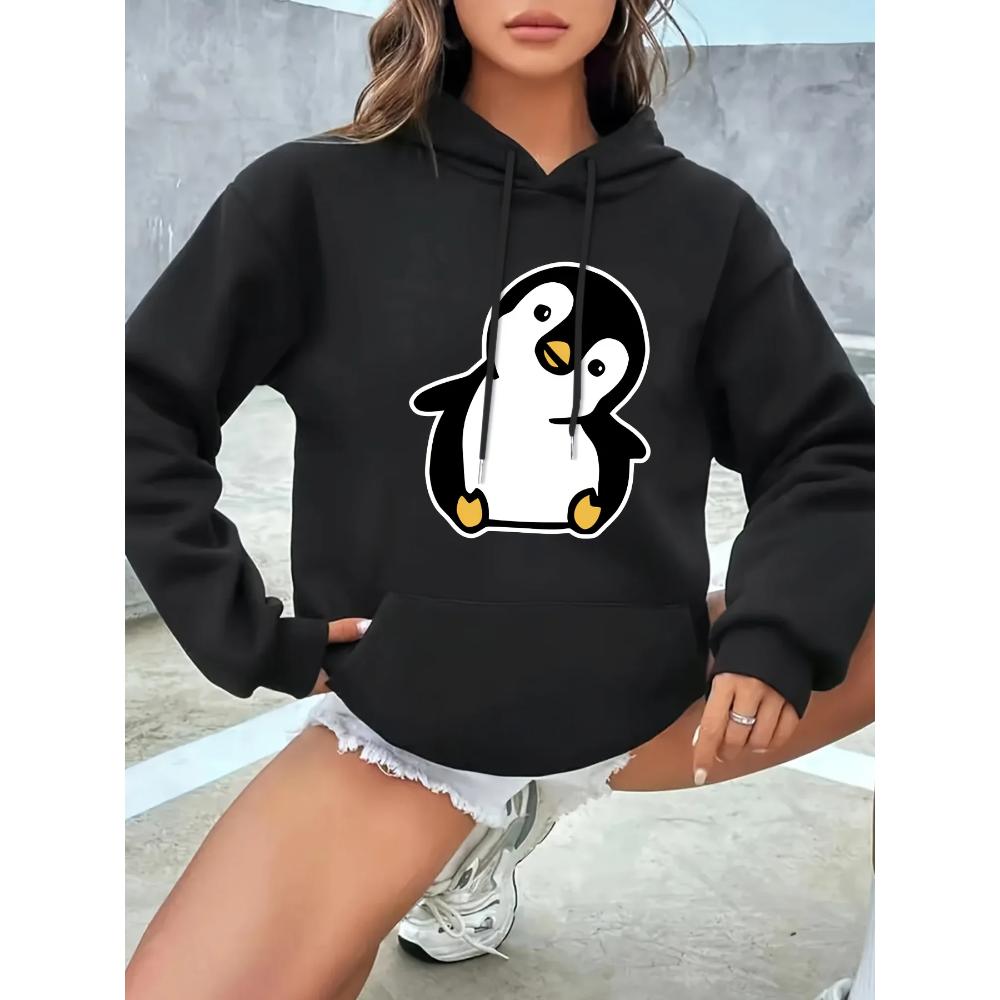 Casual Women's Penguin Print Cute Sweatshirt Fashion Hoodies Sweatshirts Women’s