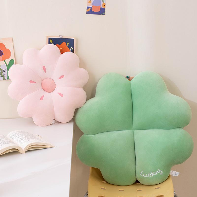 Ins Feng Sakura Falling Leaves Pillow Girl Heart Sofa Cushion Photo Decoration Balancing Window Cushion Tatami Pillow