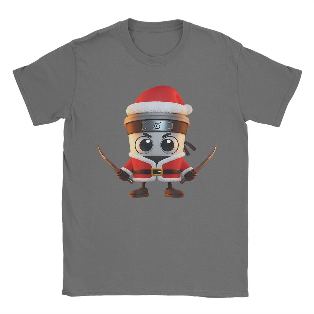 Men's T-Shirt Capuccino Assasino Italian Brainrot Xmas Santa Christmas  T-Shirts Harajuku  Summer Tees Streetwear Loose Clothes