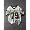 Casual Numbered Jersey T-Shirt | Crew Neck, Slight Stretch Fabric, Random Print, Regular Fit For Men