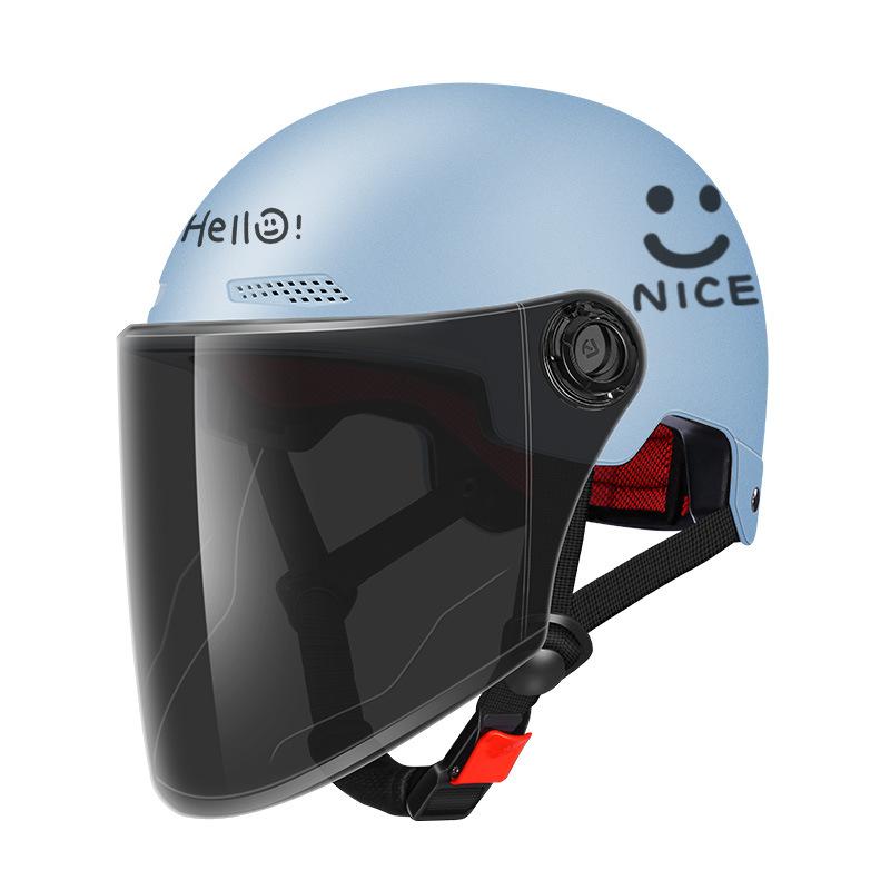 

Велосипедный шлем Электромобиль Женский Летняя защита от солнца Мотоциклетный Мужской Защитная шляпа Летний Четыре сезона Полушлем