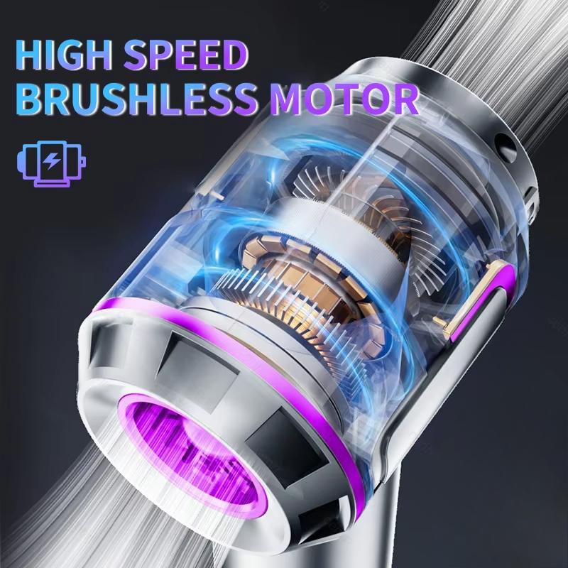 NEW 998000PA Car Vacuum Cleaner Portable Handheld Cordless Powerful Car Cleaner Type-C Rechargeable Strong Suction Vacuum Cleaner for Car Cleaner