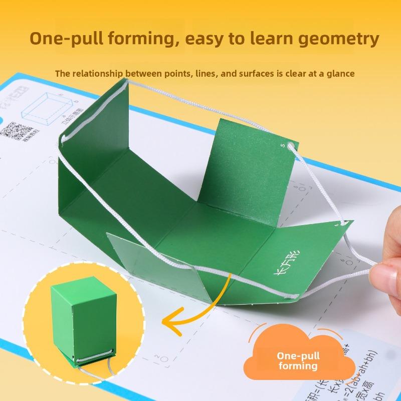 Solid Geometry Books, Children's Mathematics Geometry Game Books, Quiet Books, Educational Toys, Primary School Students' Spatial Thinking Training