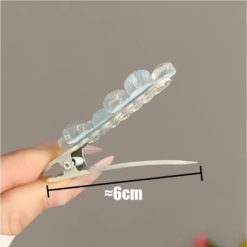 2Pcs Anime Card Captor Sakura Cute Pink Creamy Flower Bb Hairpin Side Hair Clip Girl Headwear Sweet Hairpins Ornament Gift