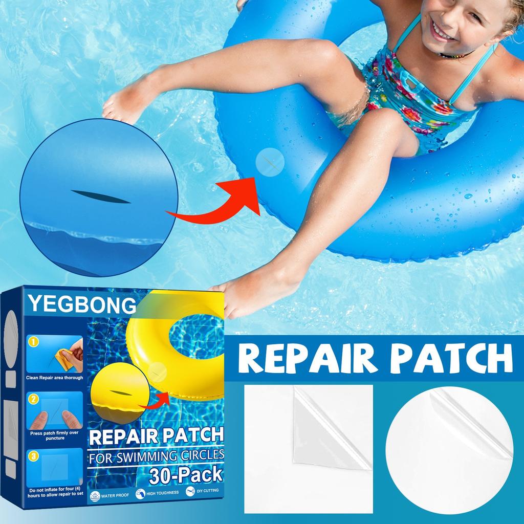 30pcs Self Adhesive PVC  Patch Quick Fix Tape Swimming Ring Patches 