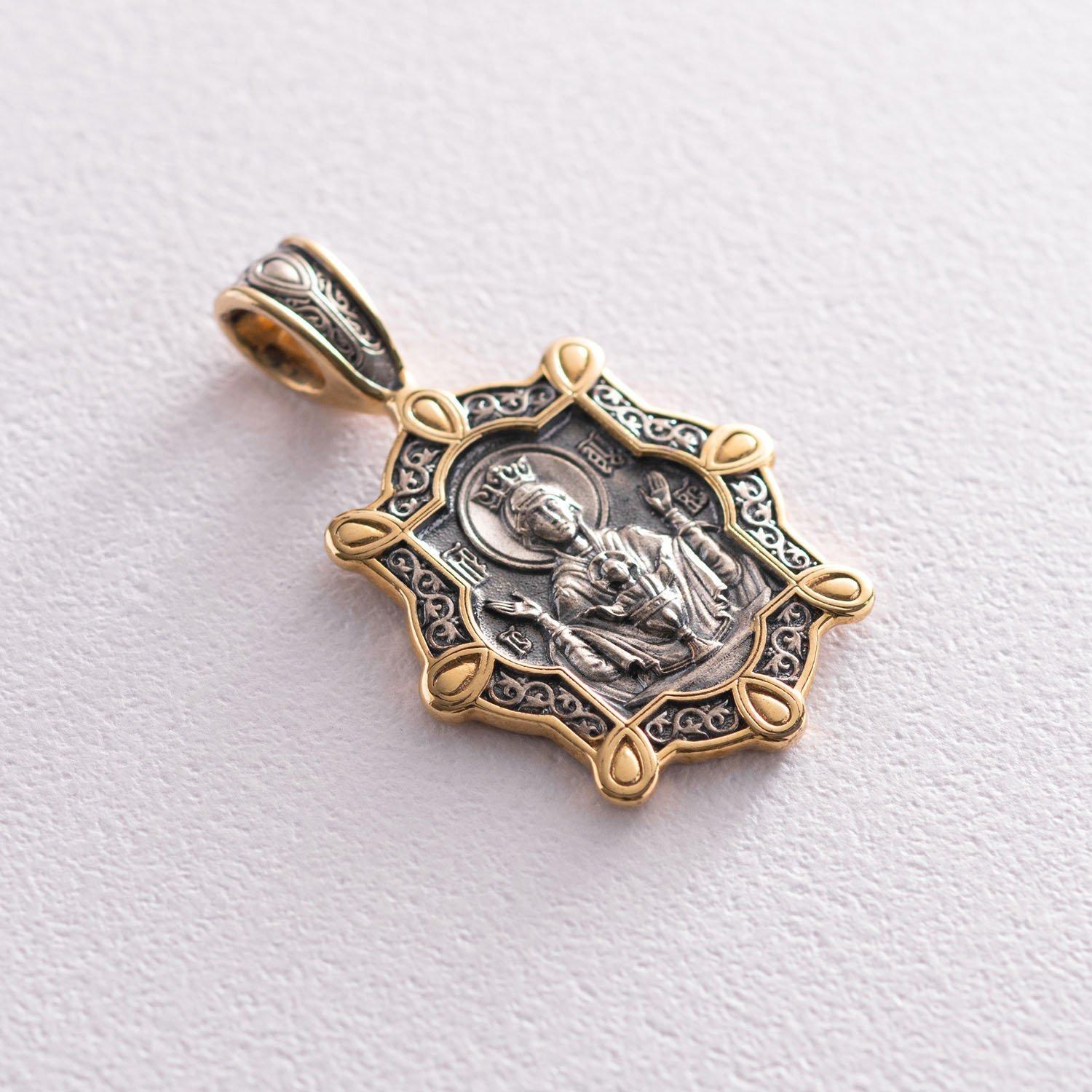 

Срібна ладанка із позолотою Oniks срібний