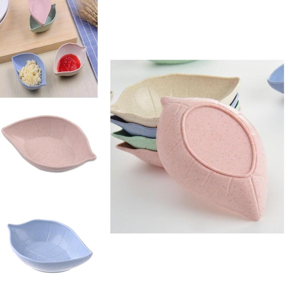 Eco-friendly Wheat Straw Sauce Dish Featuring Stylish Colors For Seasonings And Dips