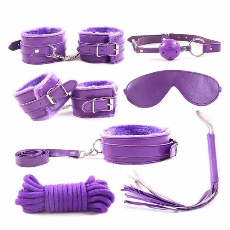 Bdsm Set Kits Adults Sex Toys Bondage for Women Couples Men Handcuffs Nipple collar Clamps Whip Spanking Sex  Exotic Accessories