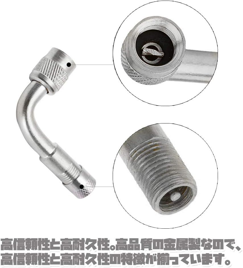 Și furtun de aer prelungitor pentru aer aer anvelope aer American și ușor de umplut cu aer tip S la 90° automobile, mașini, motociclete, biciclete, pompe, furtunuri,