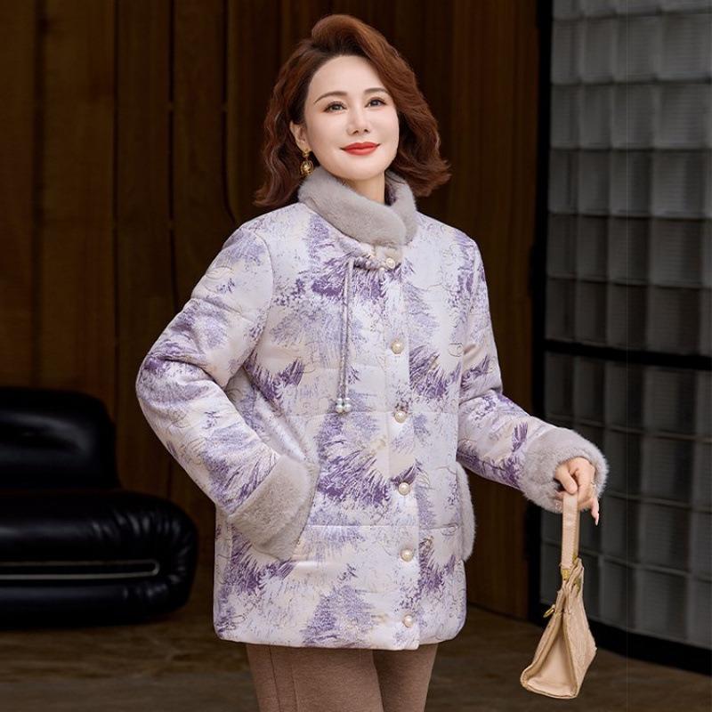 Winter Cotton-padded Clothes, Medium and Women's Cotton-padded Jackets, Piled and Thickened Cotton-padded Jackets, New Models.