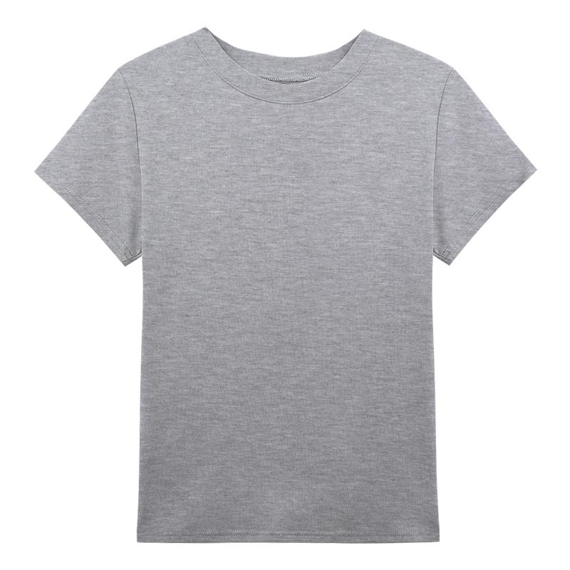 Spicy Girl Waist-Hugging Slimming T-shirt: Summer Style Short-Sleeve Straight Shoulder Women s Undershirt Small