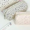 Cartoon Floral Printing Pen Bag Student Grils Stationery Bag Large Capacity Pencil Case Multifunctional Stationery Organizer