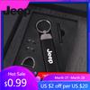 Pro Jeep Kovová Kožená Klíčenka na Klíče Příslušenství Pro Jeep Renegade Compass Grand Cherokee Wrangler jk Gladiator Patri