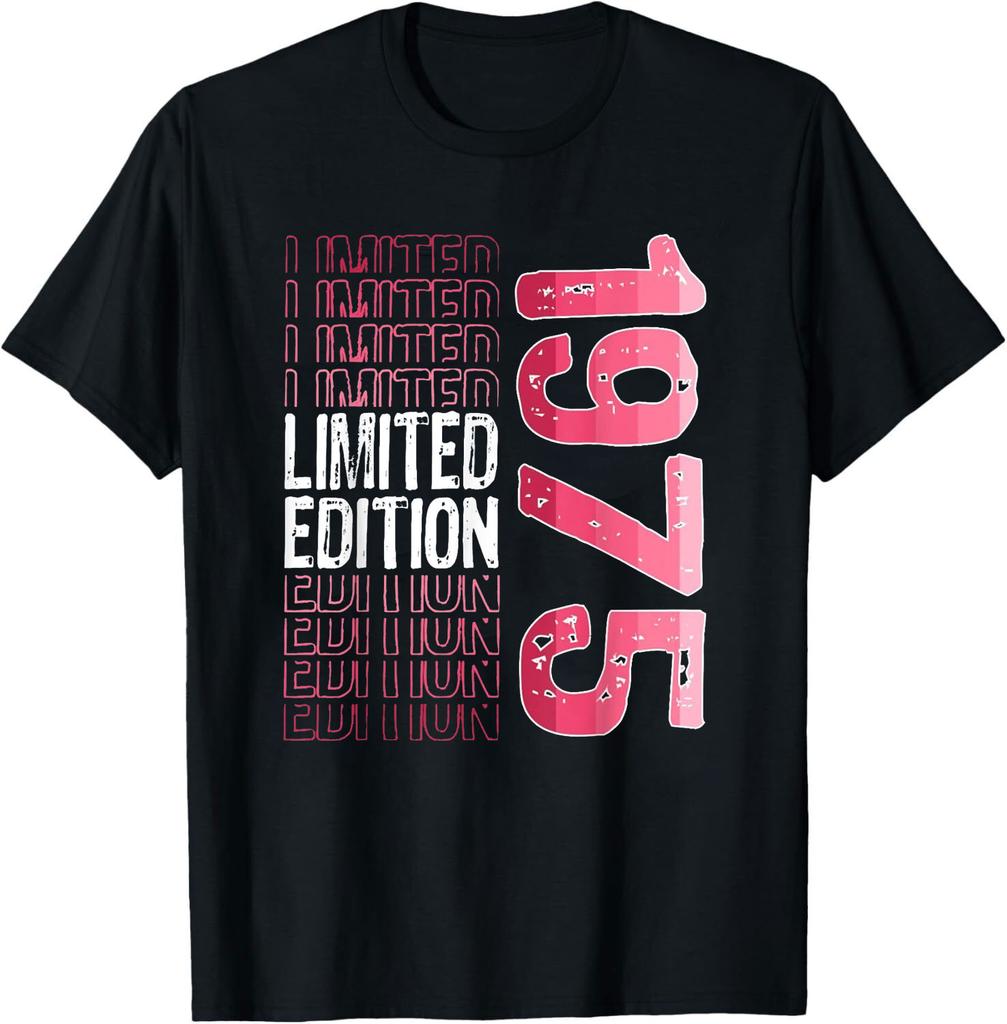 Limited Edition Vintage 1975 Retro Birthday T-Shirt Hoodie Graphic T Shirts Streetwear Casual Style Ropa Hombre Ropa Mujer