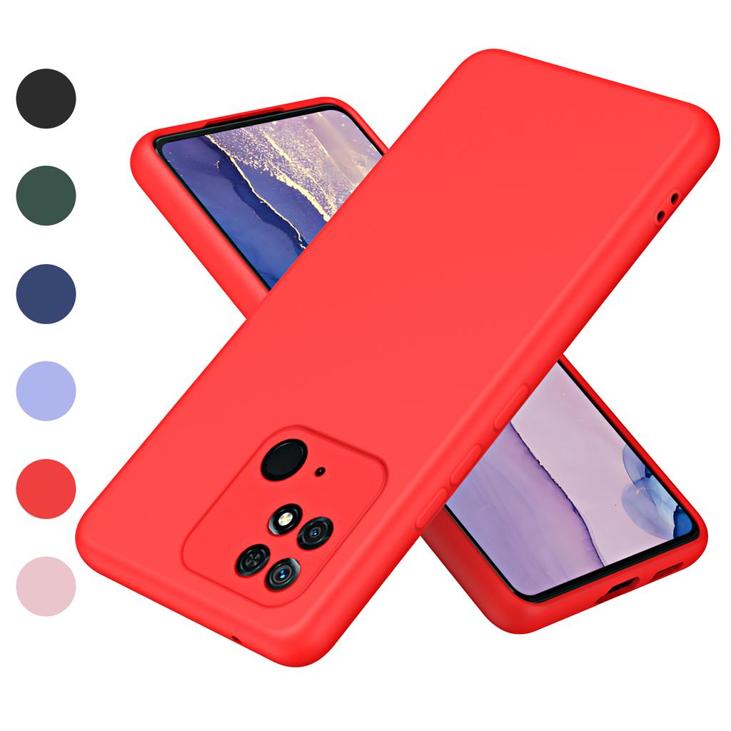 Liquid Silicone Case For Xiaomi Redmi 10C Fundas Luxury Soft Shockproof Phone Cover Redmi 10C Case