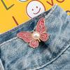 1/3/5 Stück Schmetterling Taillenschnalle für Damen Rock Jeans Verstellbarer Taillenclip Taillenverengende Knöpfe Metallstifte Bekleidungszubehör