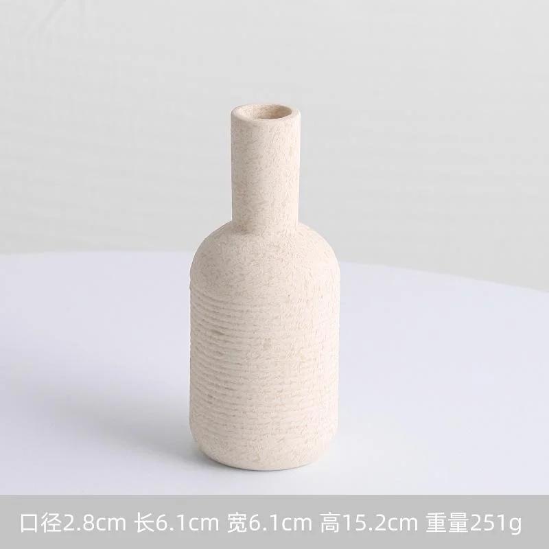 

НОВАЯ Современная Скандинавская Ваза Керамический Цветочный Горшок Украшение для Дома Гостиной Офиса Настольные Украшения Искусство Цветочной Композиции Декор бежевый