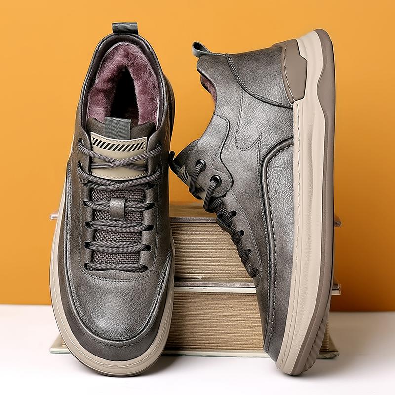 

Fashion Luxury Brand Man Walking Shoes High Quality Winter Boots Men Outdoor Comfy Men Sneakers Classic Genuine Leather Snow Footwear 44