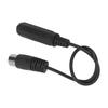 6.35mm Female to 5pin MIDI Adapter Cable 1ft Plug and Play Microphone Adapter Cable Audio Adapter Cable for DVD Players