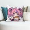 Cute IIronmouse Vtuber Pillow Cases for Bedroom Living Room Sofa Home Decor Polyester Cushion Cover with Zipper