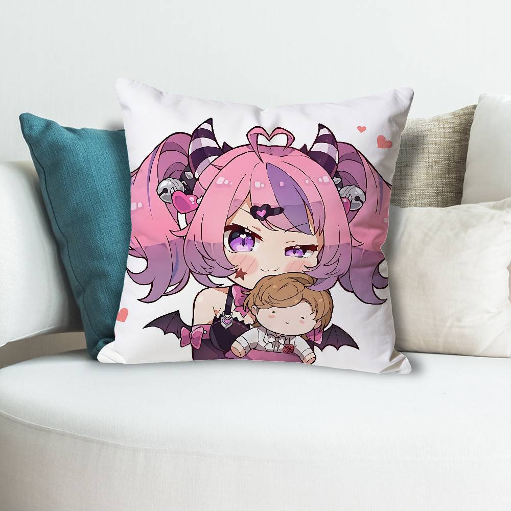 

Cute IIronmouse Vtuber Pillow Cases for Bedroom Living Room Sofa Home Decor Polyester Cushion Cover with Zipper 30x30 cm