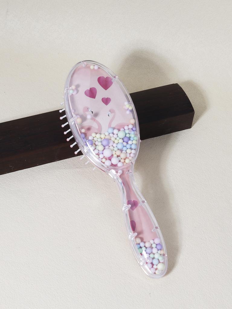 Niedlicher Cartoon-Kamm Kopfhautmassage Luftkissen Haarbürste Damenhaarkamm tragbares Werkzeug Speziell für Echthaarperücken